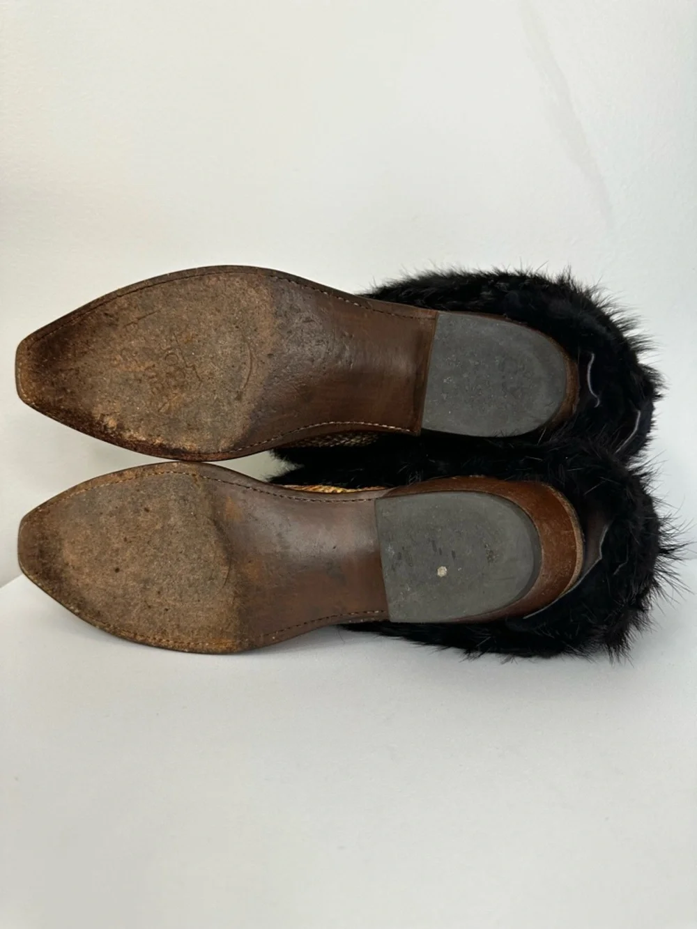 Lucchese Boots Exotic Fur Canty Western Heel Women’s Size 9.5 - Picture 11 of 13